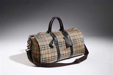 borsone burberry check uomo